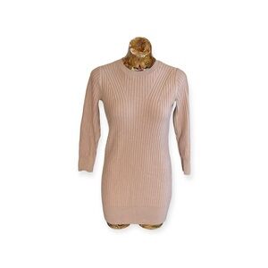 Club Monaco sweater knit tunic top dress XS ribbed long sleeve stretch